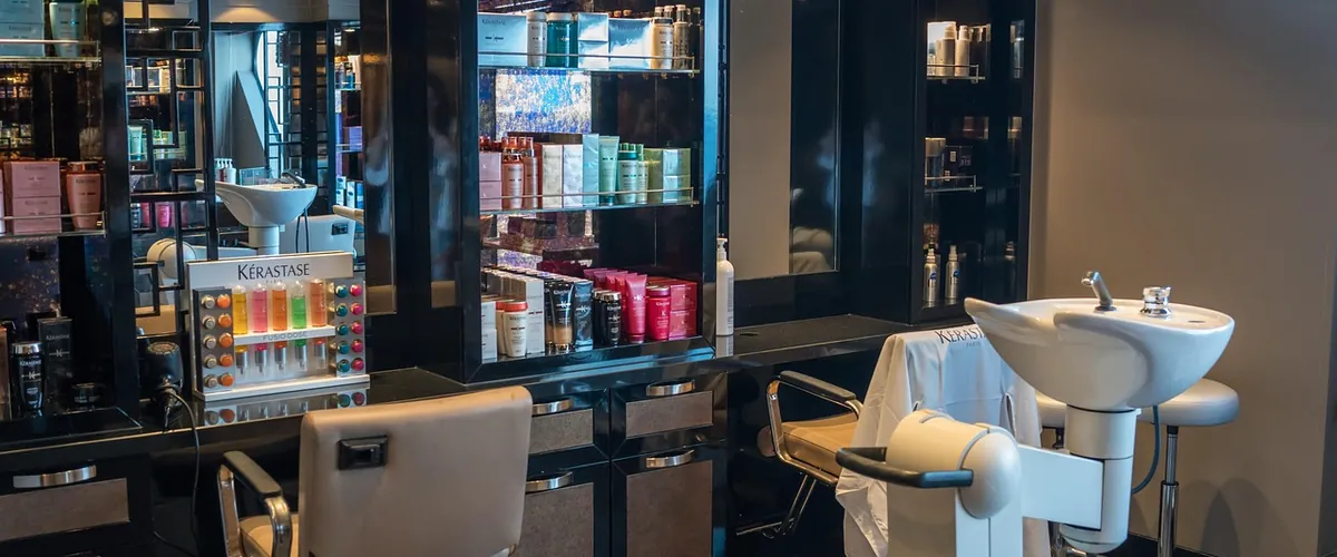 A hair and beauty salon at work, the kind of salon we help cut no-shows and grow reviews